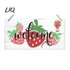Coastal Style Terrace Decor Summer Wood Sign for Front Door, Tropical Beach Hanging Welcome High Density Board Sign, Rustic Wooden Door Hanger