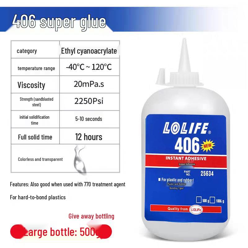 401 Super Glue Universal Adhesive for Wood, Plastic, Toys, Rubber - Instant Bond 460, 403, 406, 414, 415, 495.