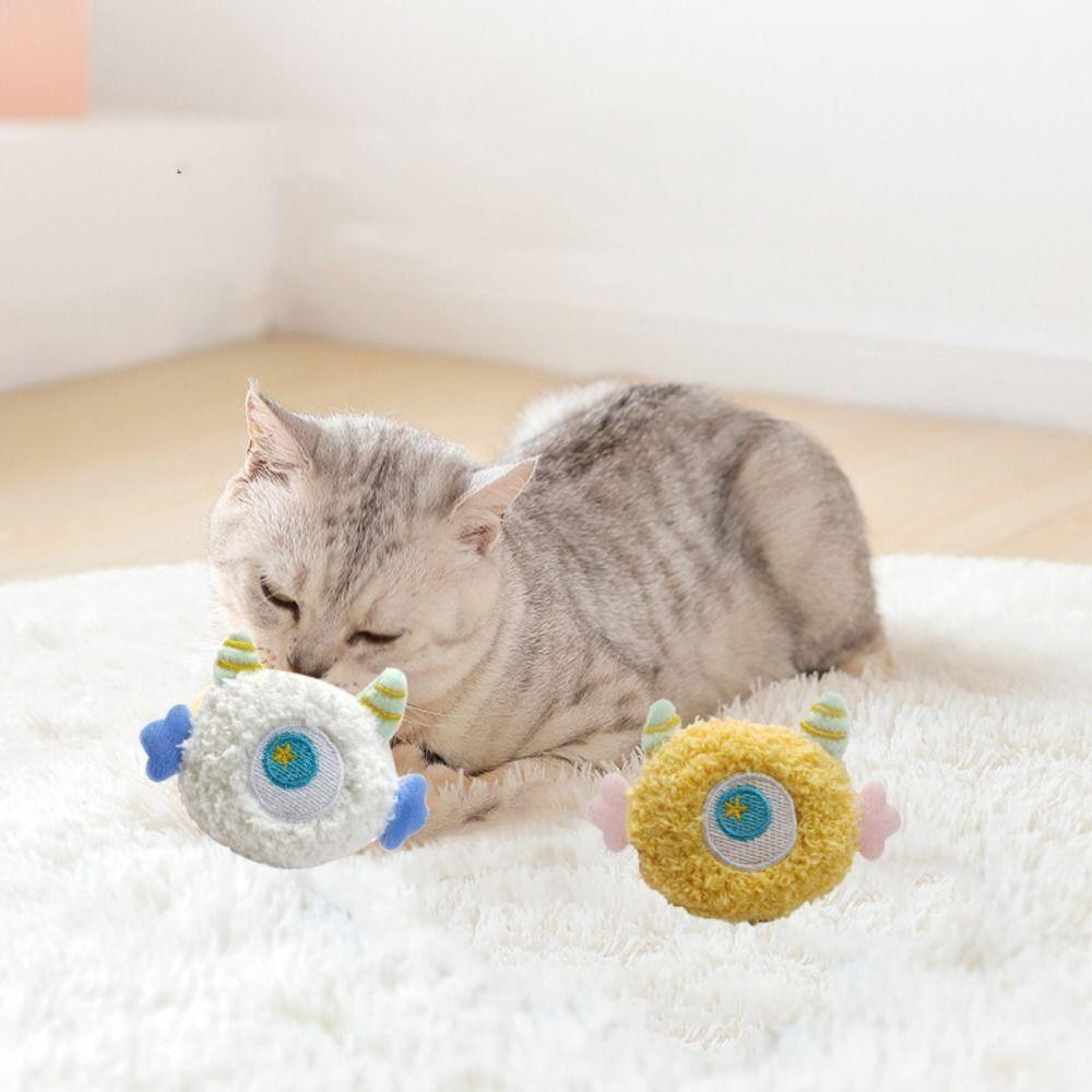 Funny Soft Cat Teeth Grinding Toy Interactive Colorful Cat Chewing Toy Plush Bite Resistant Cat Plush Toys Relieve Boredom