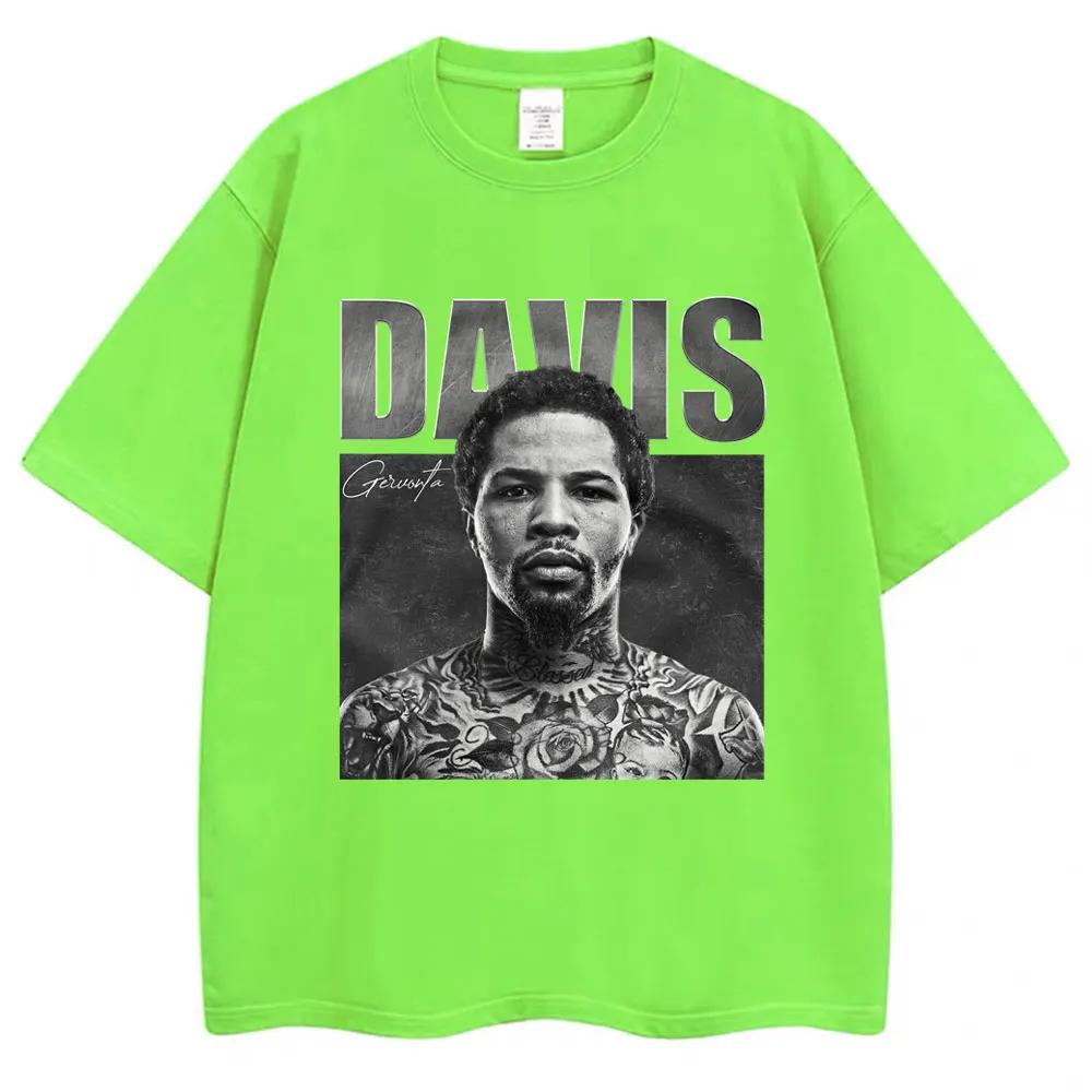 Tank Gervonta Davis Vintage Style Tshirt Sport Boxing T Shirts Oversized Men's Fashion Oversized  T-Shirts Streetwear Gift