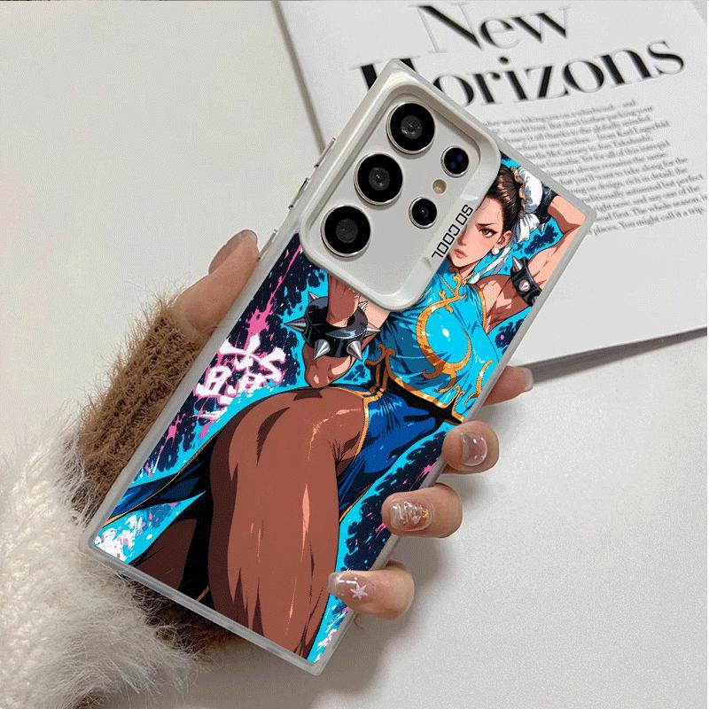 ChunLi S-Street F-FighterS Shockproof Phone Case for Samsung Galaxy S26 Edge S25 Ultra S24 FE S23 Plus S21 Cover Anti Fall Funda
