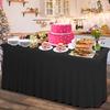 Spandex Table Cover 6FT Sign-In Table Cloth Waterproof Rectangular Table Skirts  Wedding Party