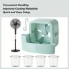 Portable Fan Cooler Set - Zero-power Physical Water Circulation Cooling Device with Hook Mount, Summer Heat Relief Accessory