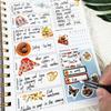 785Pcs Vintage Planner Decals Set Semi-Matte Paper Seals Reusable Irregular Shapes With 12 Month For Journaling English Language