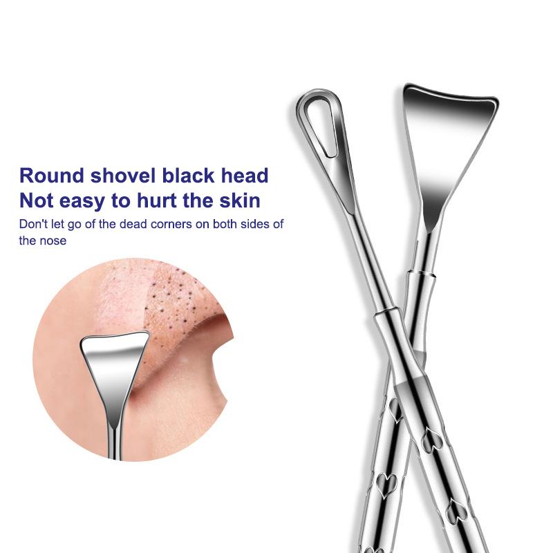 Remover Pimple Popper Tool Whitehead Popping Zit Nose Face Blemish Extractor Cleanser Blackhead Acne Needle Removing Treatment