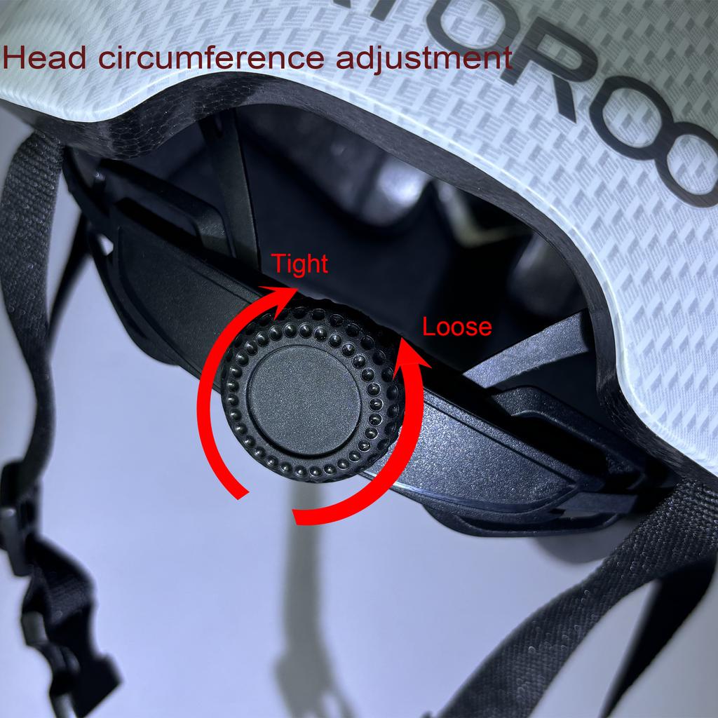Casco per Ebike da Adulto con Visiera, Casco da Bicicletta Ultraleggero Circonferenza Testa Regolabile Per Scooter Pendolare Urbano B