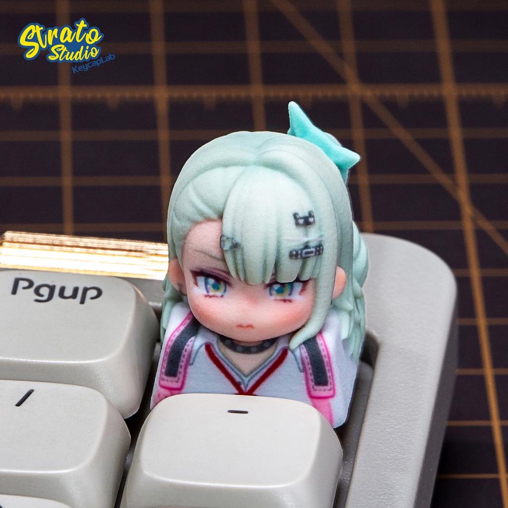  Handmade Resin Artisan Keycap For Mechanical Keyboard Cute Anime Idol Style Collectible Desk Decor Gift For Fans
