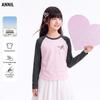 Annil Girls' Autumn 2026 Raglan Long Sleeve T-Shirt