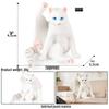 Realistic Cat Heart Model Toy Car Ornament - Black & White Pet Cats, Kindergarten Teaching Aid