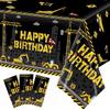 Oigco 3 Pack Construction Tablecloths - Truck Birthday Party Table Covers - Construction Theme - 54" X 108"