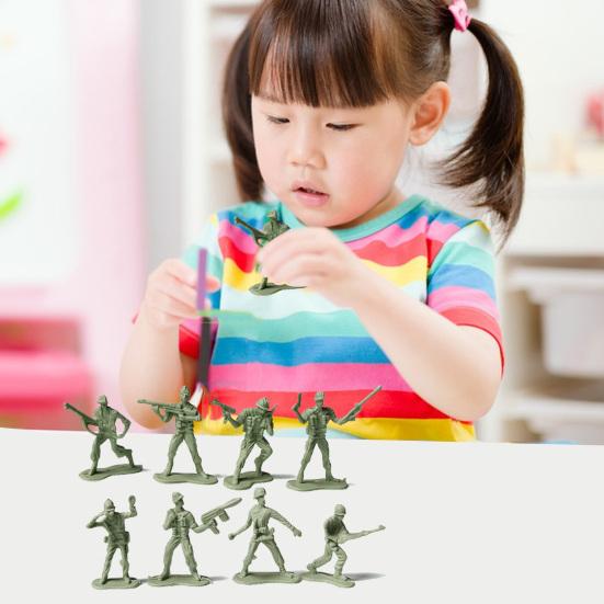 100 Stück Soldatenmodell Armee Männer Spielzeugsoldaten Spielset für fantasievolles Spielen Bildungsprojekte für Kinder