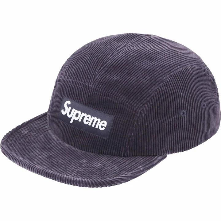 Supreme Corduroy Camp Cap Navy One-Size