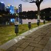 Solar Powered LED Pathway Lights Waterproof Lawn Lamps with Elegant Hollow Patterns for Garden Walkway Landscape Lighting