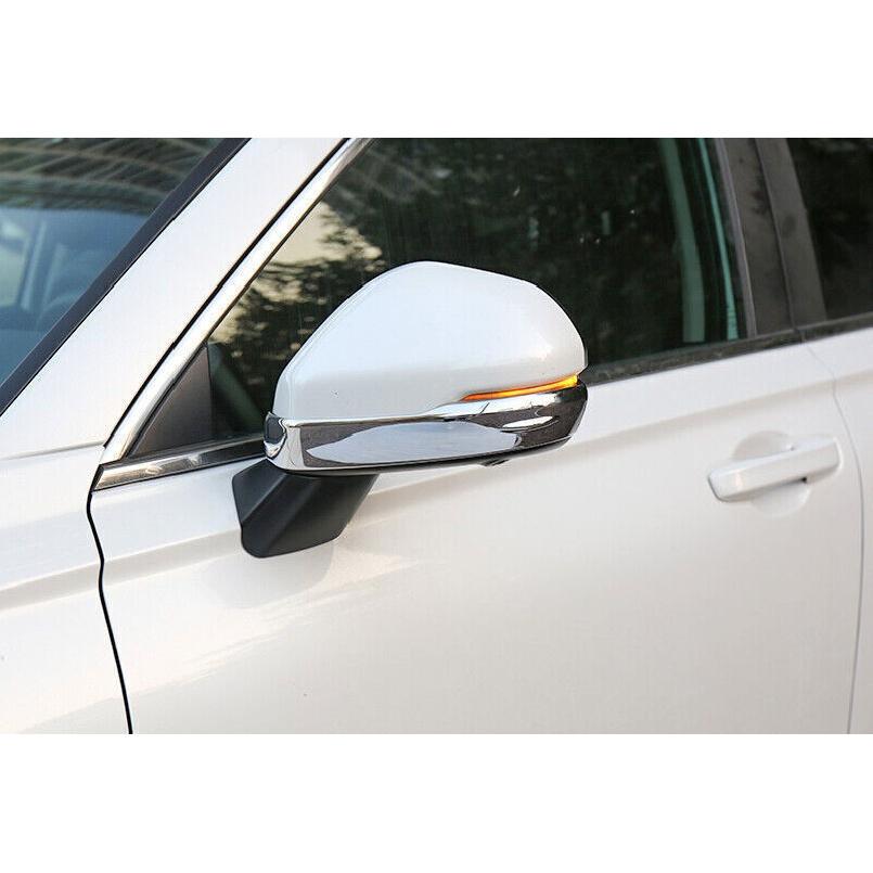 Chrome Rear View Side Door Mirror Strip Trim 2pcs For Honda CRV CR-V 2023-2024