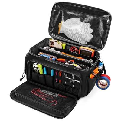 14 Inch Heavy Duty  Tool Bag Non-Slip Base Multi Purpose Work Organizer for Electricians,Repairman,Handyman,Carpenter