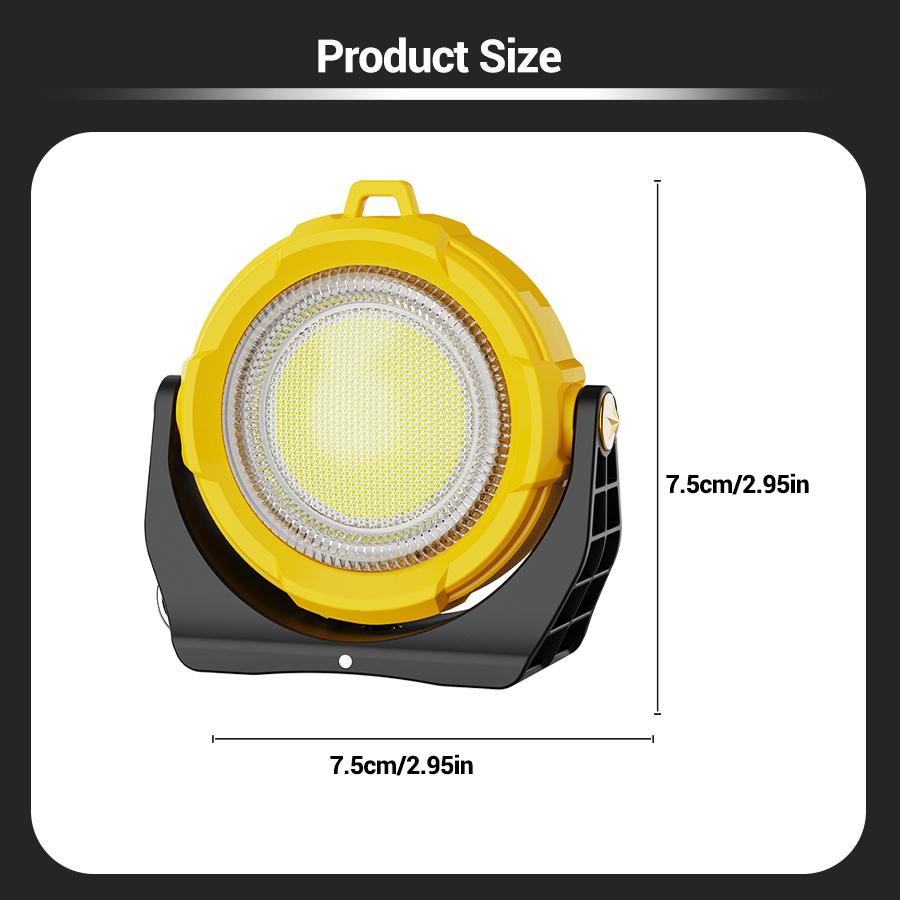Multi-functional COB Portable Lamp Solar Rechargeable Torch with Tail Magnetic Attraction Flashlight Emergency LED Lighting Lamp