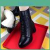 Fashion Boots Autumn Winter And Antislip Thickheeled Antislip Warm And Coldproof Womens Boots And Shoes