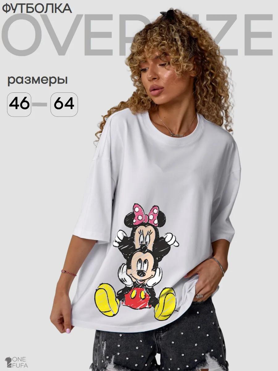 Loose T-shirt with print on the chest XL