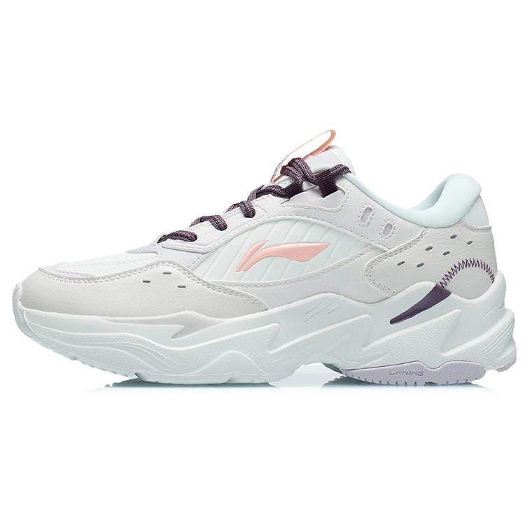 (WMNS) Li-Ning Retro Sport Leisure White Pink Women s AGCR334-3 EU 35