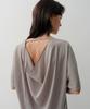 Ia Back Cowl Blouse (Taupe)