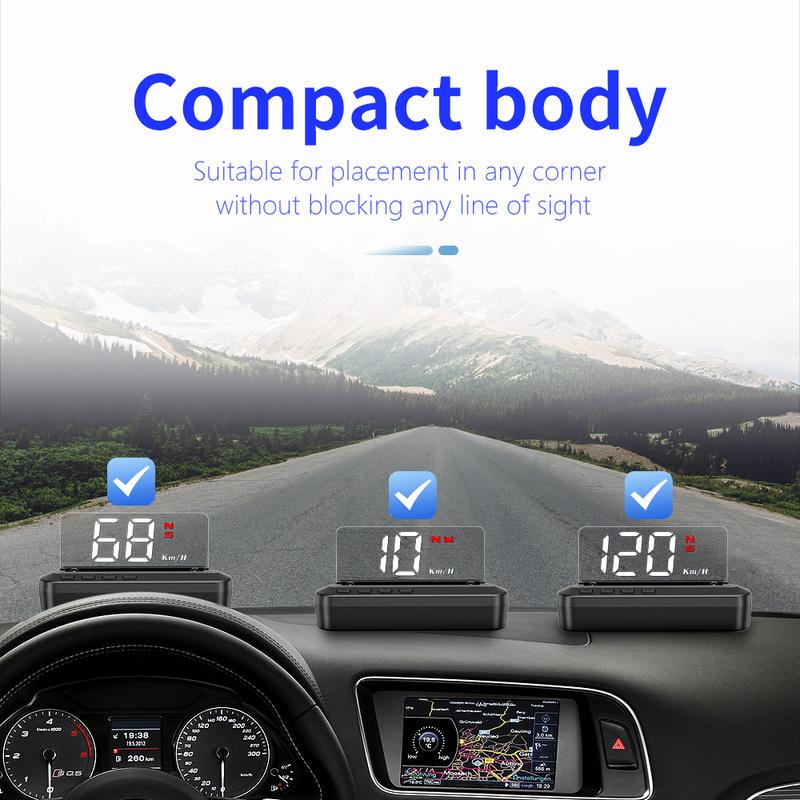 Auto GPS Head-Up Display Car Electronics HUD Projector Display Digital Car Speedometer Accessories for All Cars