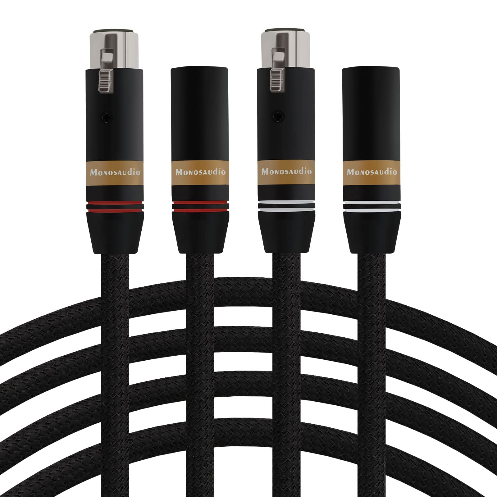 

Микрофонный кабель Monosaudio 17AWG, кабель XLR, 3-контактный аудиокабель с посеребренным XLR-штекером из меди OFC, разъем XLR «папа» — XLR «мама», прочный