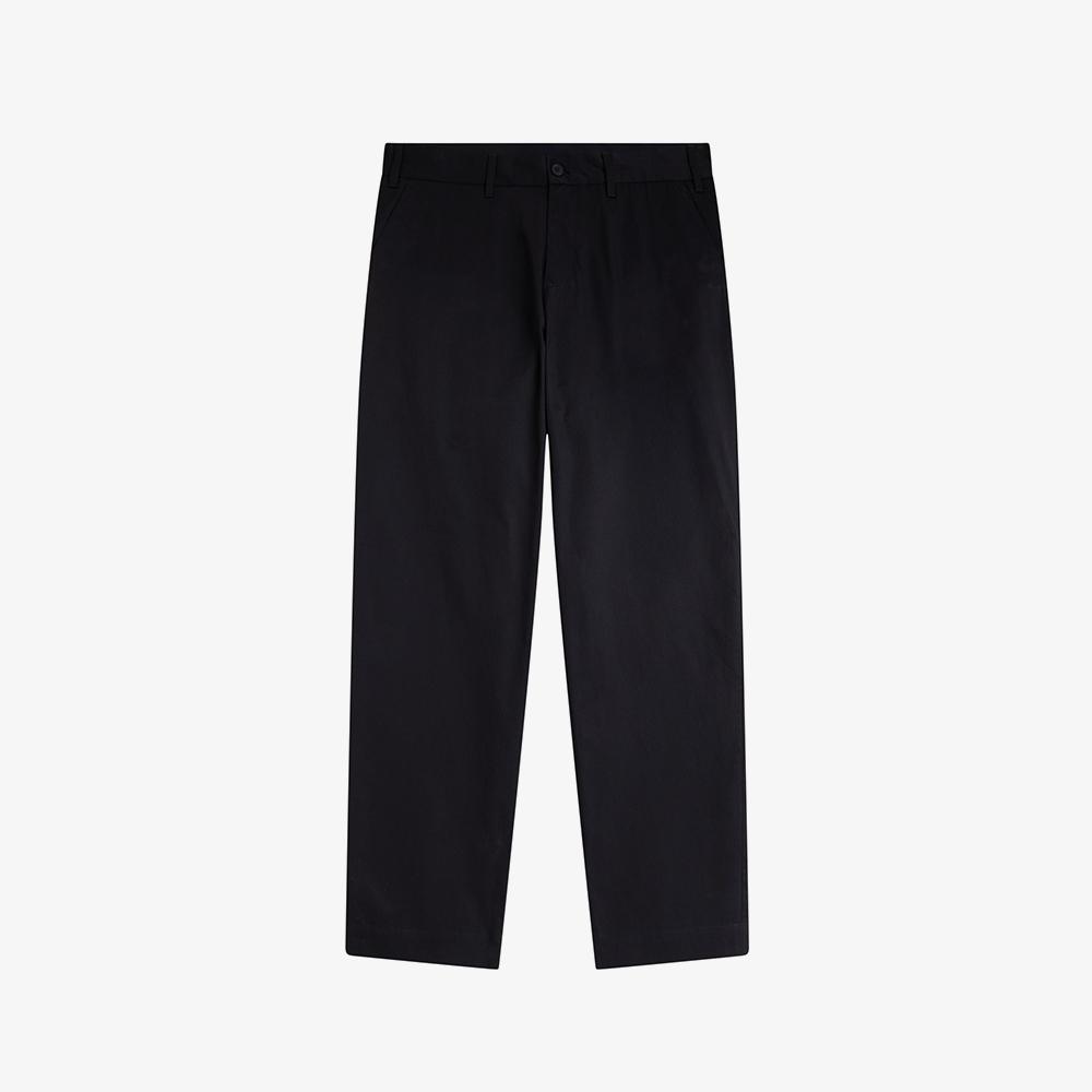 FRED PERRY [Sharp] Slim Fit Twill Trousers - Black Afpm261T301-102