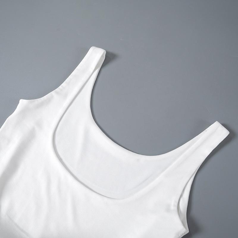 Flower Bud Embroidery Wooden Ear Edge Bra Sling Top Summer Women's Sexy Solid Color Elastic Slim Fit Sleeveless Casual Tank