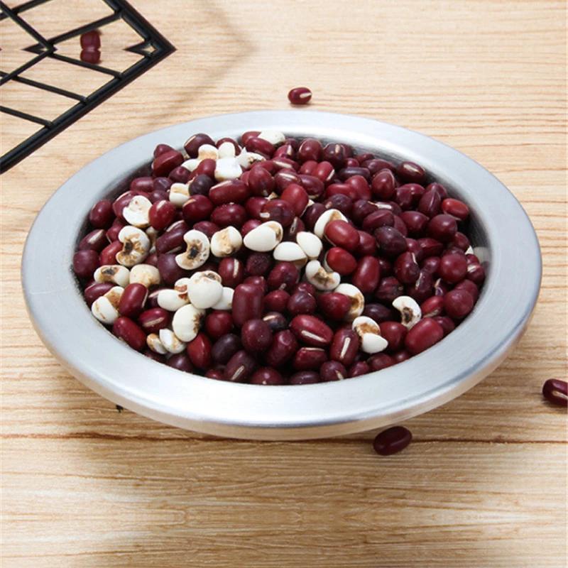 Food grade thick 304 Stainless Steel Seasoning Dish Plate Round Sauce Ketch Rice Container Kitchen Picnic plates dinner plates