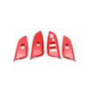 Car Glass Window Switch Lock Panel Trim For Honda Fit/Jazz 2014- Bright Red