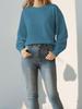 Damenstrickwaren: Herbst Minimalistischer Stil Herz Rundhals-Pullover