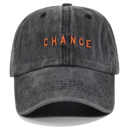 Unisex-Baseballkappe, Stickerei, verwaschen, Used-Look, lange Krempe, verstellbares Loch für Pferdeschwanz, UV-Schutz, Sonnenschutz, leichte Schirmmütze für Erwachsene im Freien