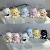 Lovely Sturdy Resin Cats Pendant Keychain for Girls Fashionable Lovely Keyring Decorative Gifts for Backpack or Bag