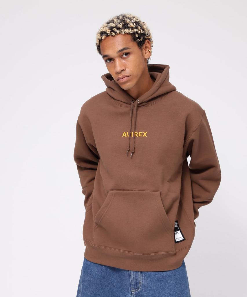 Avirex Exclusive SWEAT PULLOVER Size WEB&DEPOT A-STAR PARKA, Men's, L, 050, Brown, 783-4931005