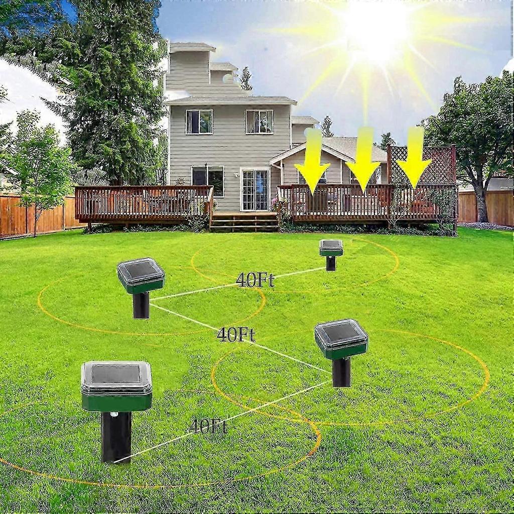 4pcs Solar Snake Repellent For Outdoors,snake Repeller Ultrasonic Solar,snake Away Repellent For Outdoors