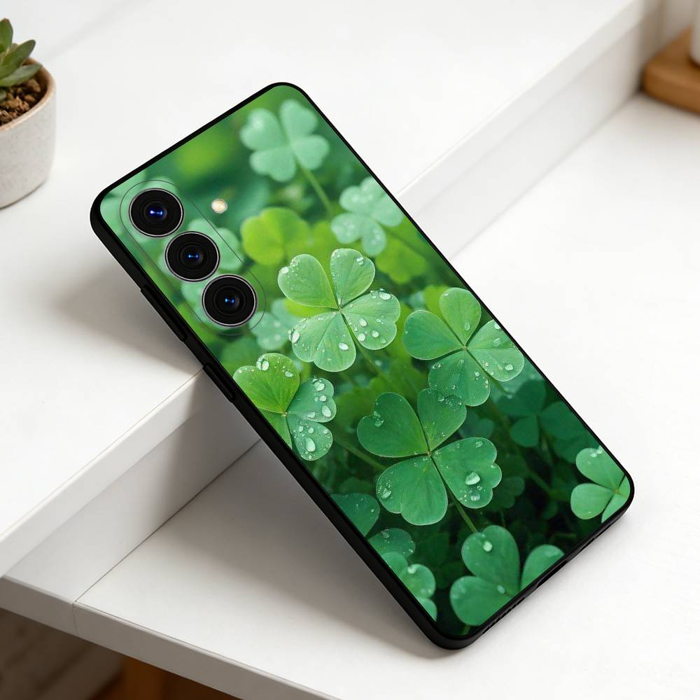 Spring green scenery For Samsung S25,S24,S21,S22,S23,S30,Ultra,S20,Plus,Fe,Lite,Note,10,9,5G Black Cover