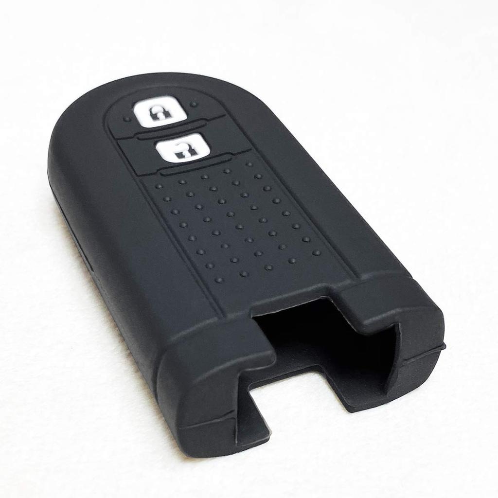 [IKT] 2 Buttons Silicone Cover for Daihatsu / Toyota Cars / Black / Move