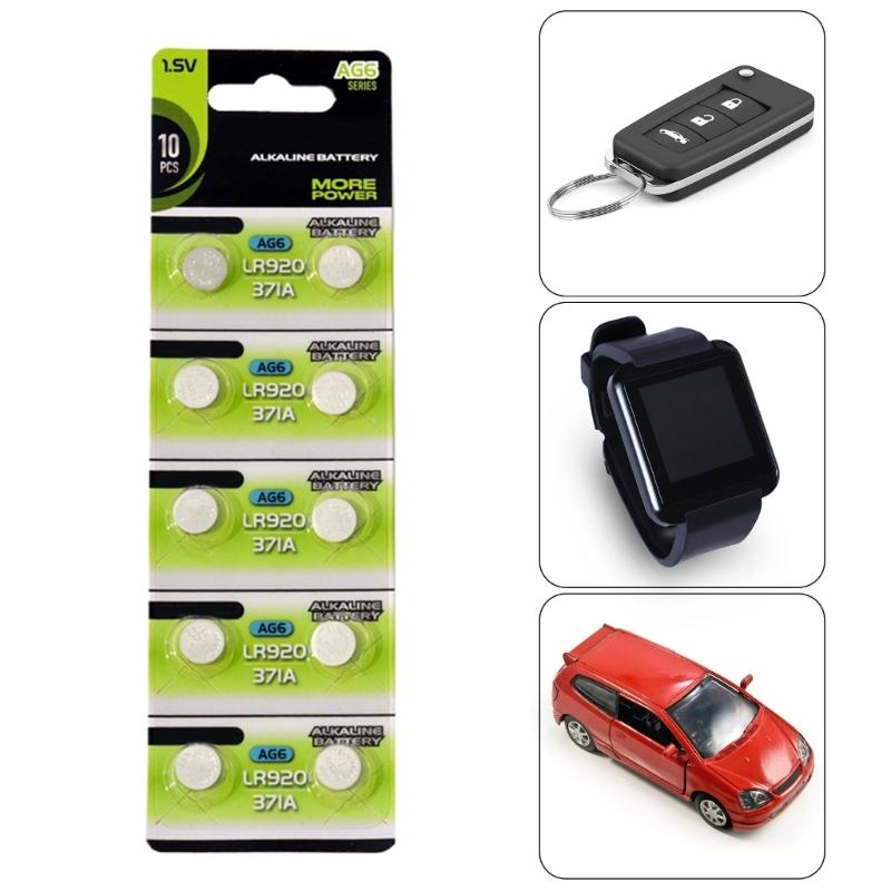 Pack Of 10pcs/20pcs AG6/LR69 Button Cell Batteries 1.55V Alkaline Coin Cell Battery For Watches And Remotes Toy