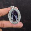 Chevron Amethyst Pendant 925 Sterling Silver Pendant Designer Gemstone Pendant Handmade Boho Style Jewelry Gift For Mother Beautiful Pendant