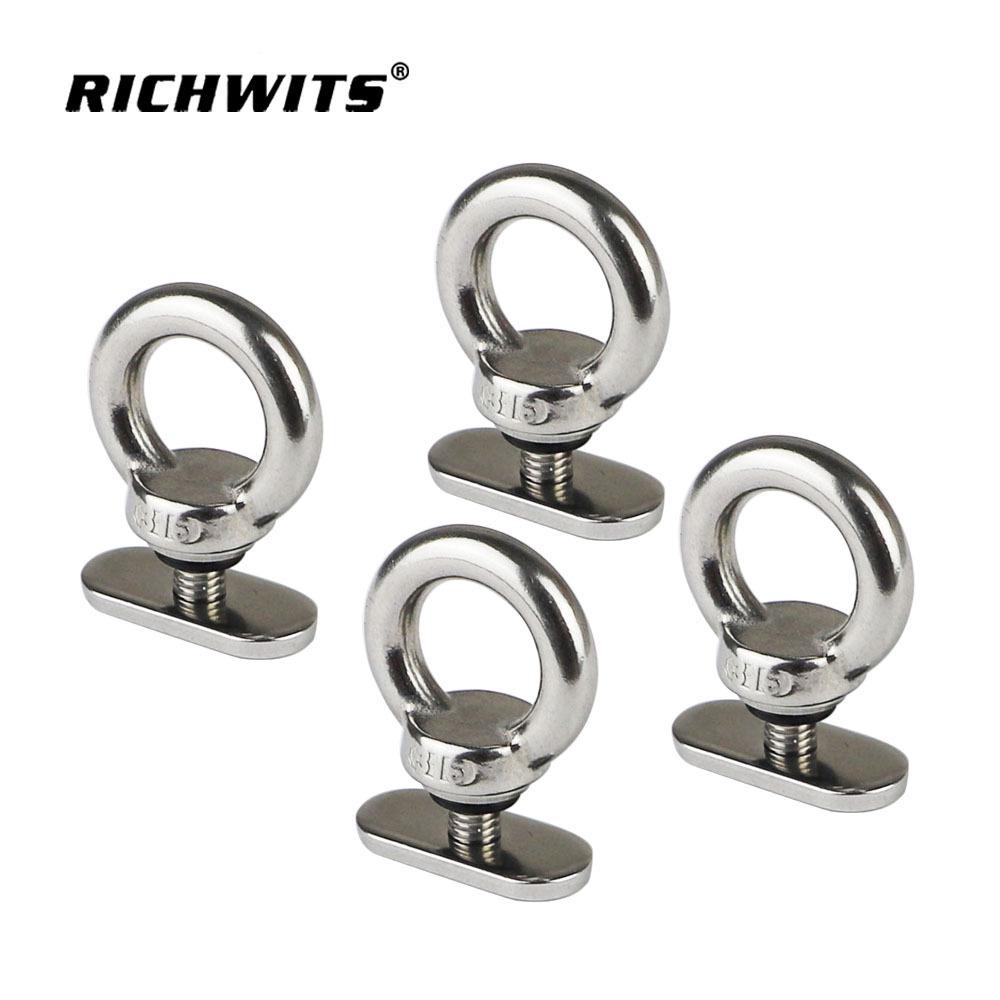 Stainless Steel Slide Rail Lock Ring for Kayak, RV, Tent, Canoe Hardware