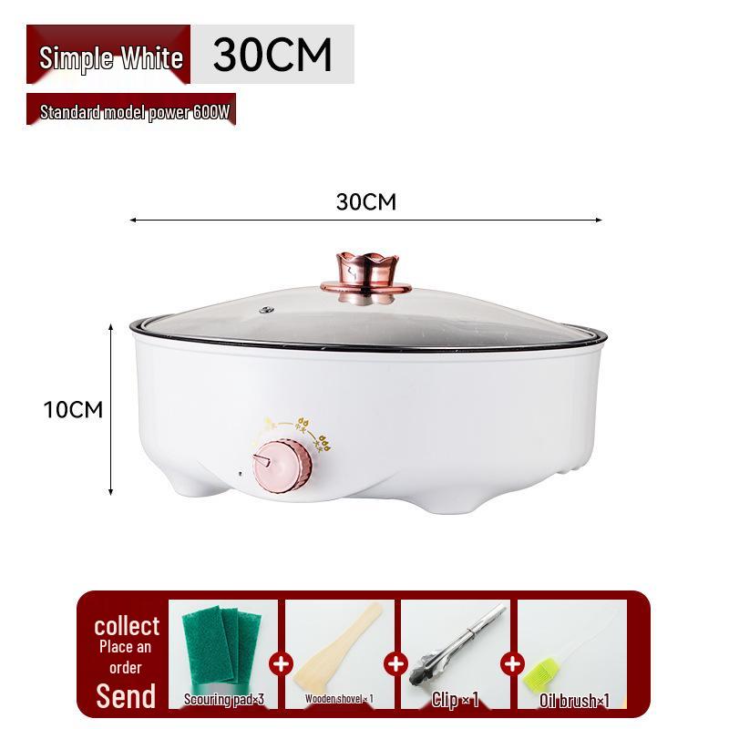 Korean Style Non-stick Electric Griddle: Multifunctional Home BBQ & Frying Pan for Small Spaces