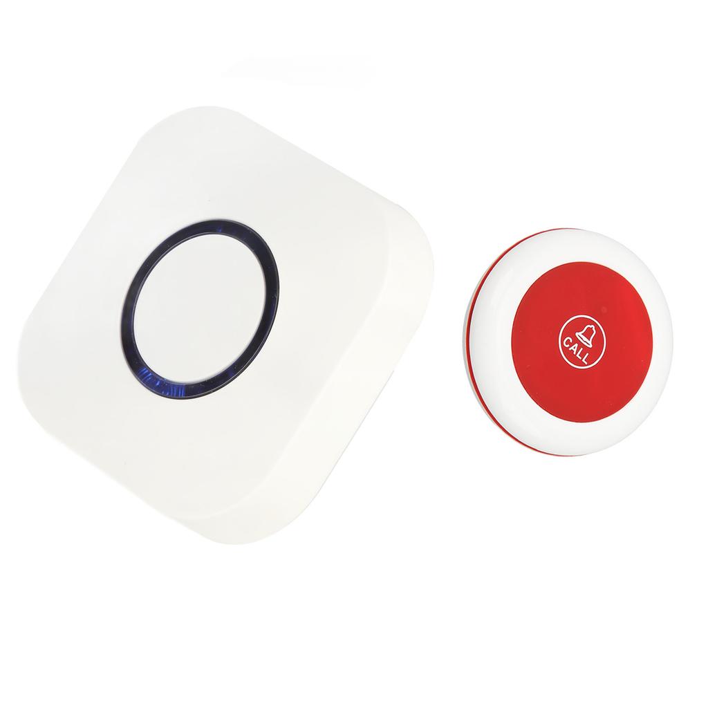 Emergency Caregiver Pager Wireless Call Button Nurse Alert System for Home Elderly Patient EU Plug