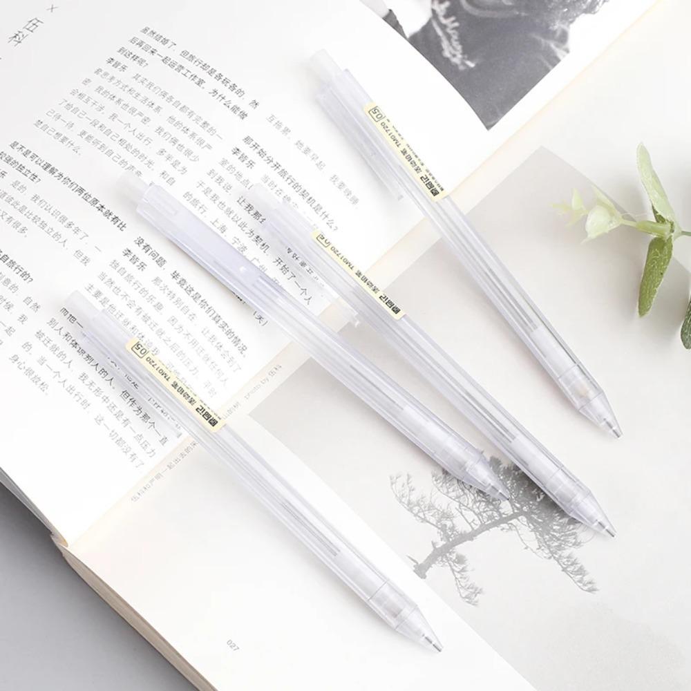0.5/0.7mm Mechanical Pencil, Portable Writing Drawing Pen for Student School Daily Study Office Stationery Supplies