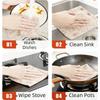 20pcs/roll Reusable Kitchen Towels High Absorbency Cleaning Rag Tear-Towel Roll  Kitchen Cleaning