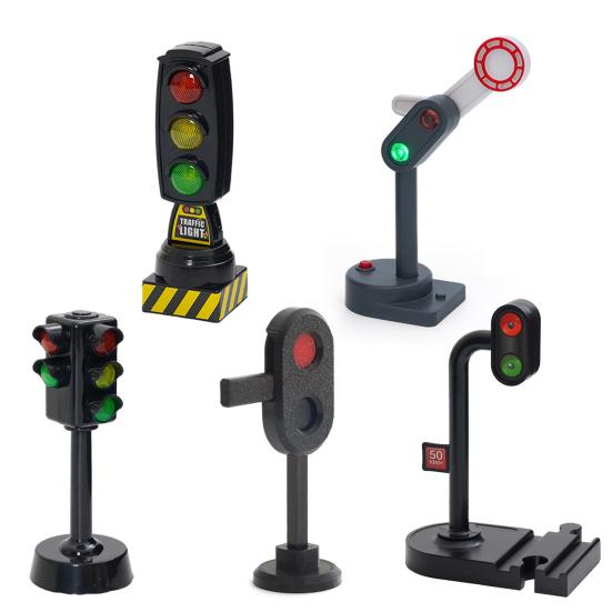 Kids Simulated Traffic Light Toy Mini Red Green Traffic Sign Lamp Toddlers Boys Girls Early Education Traffic Learning Road Safety Light Model Toy