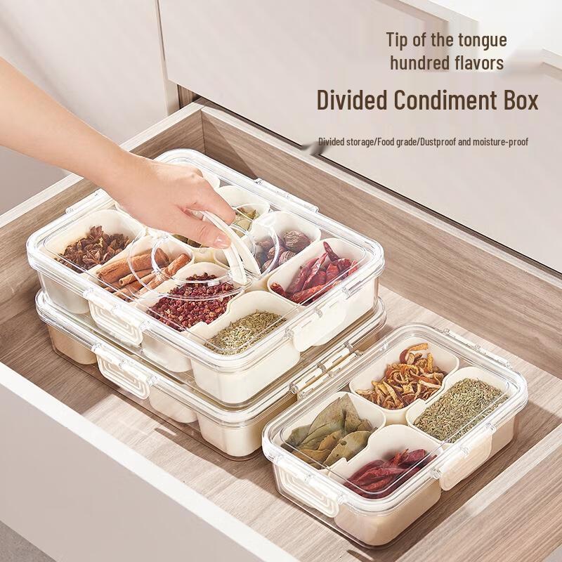 Plastic Kitchen Spice Storage Box