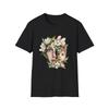Floral Portrait T-Shirt, Unisex Tee, Mother's Day Gift, Art Shirt, Nature Lover