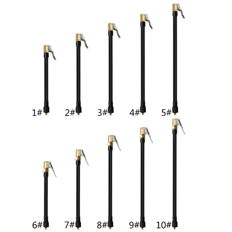 Universal Auto Tire Inflation Extension Hose Inflation Tire Inflator Tube Valves