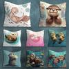 Cute Otter Cartoon Pillow Case For 30x30cm45x45cm55x55cm For Home Bedroom Decoration And Protector