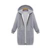 Autumn/Winter Oversized Velvet Hooded Cardigan for Women